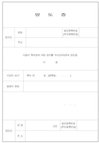 특허권 권리이전 A to Z 관련 자료