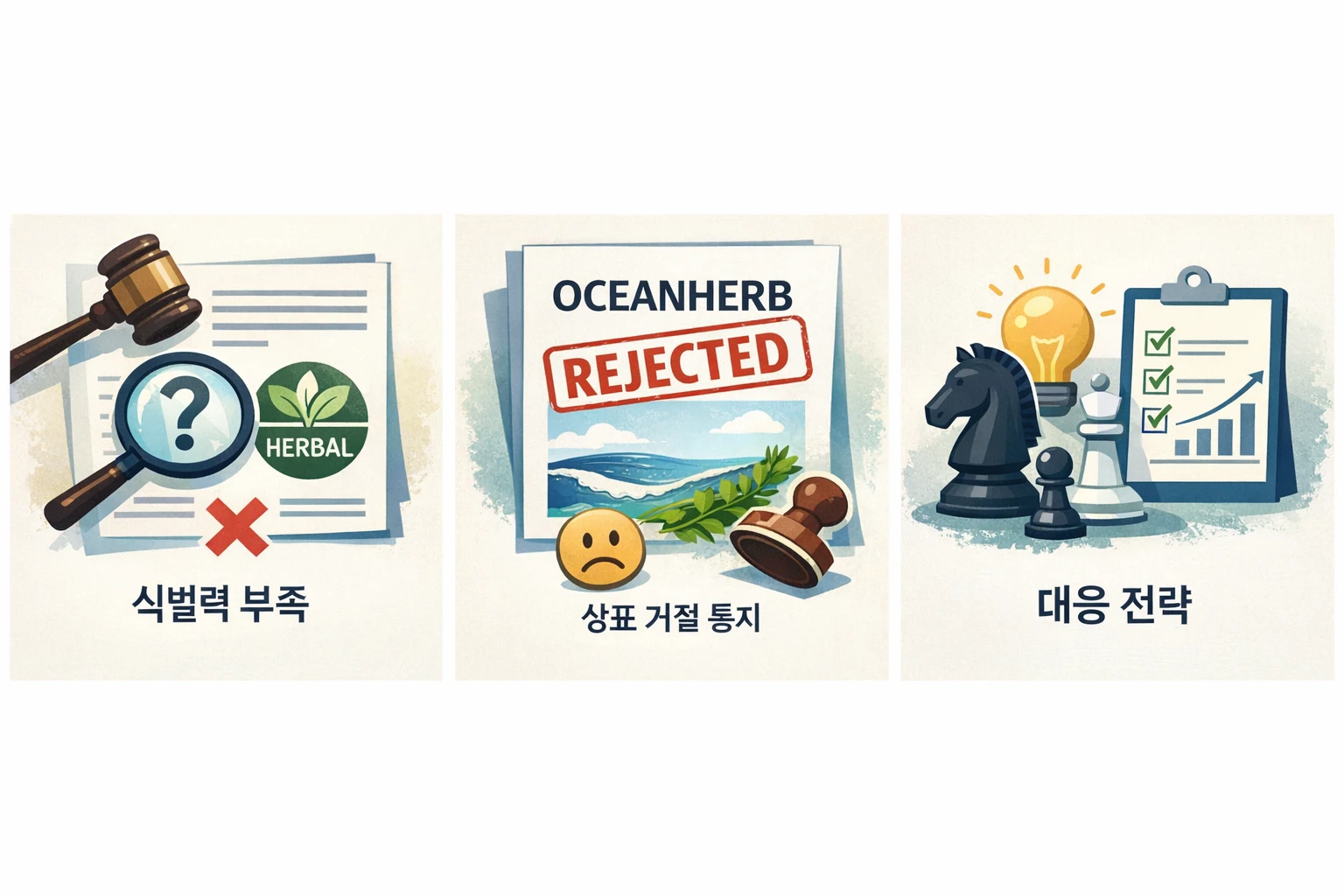 말레이시아 상표 등록 거절 대응 가이드: 화장품 브랜드 OCEANHERB 사례로 보는 식별력 문제 해결 전략 관련 자료