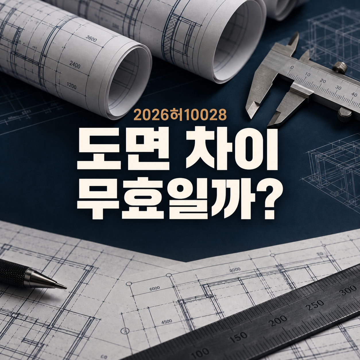 디자인 도면 차이와 등록무효