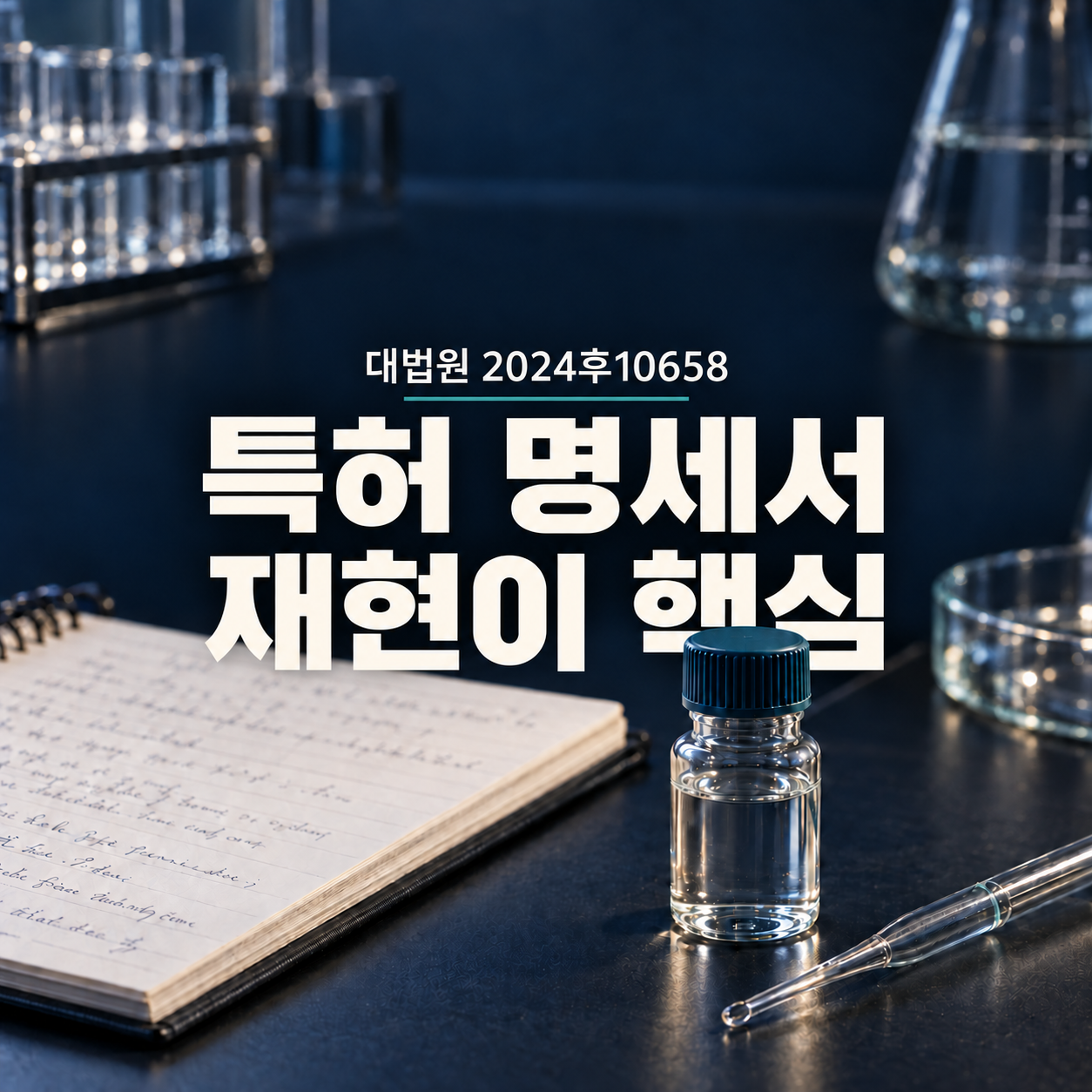 특허 명세서, 실험례만 있으면 충분할까요?
