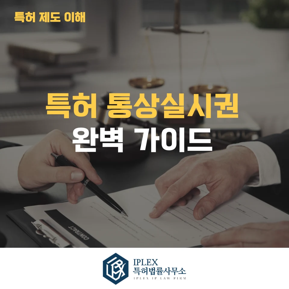 특허 통상실시권 완벽 가이드 관련 자료