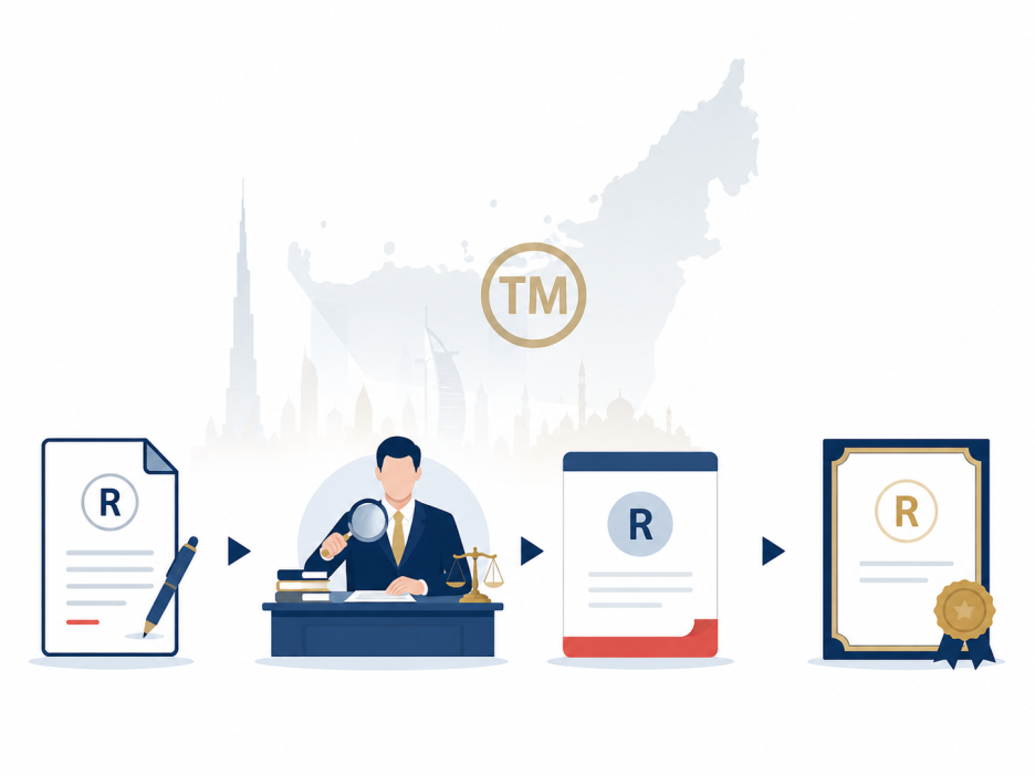 UAE filing, examination, publication, opposition and registration